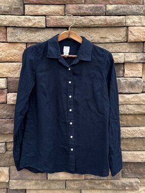 J.Crew “The Perfect Shirt” – Navy Blue – Size 6